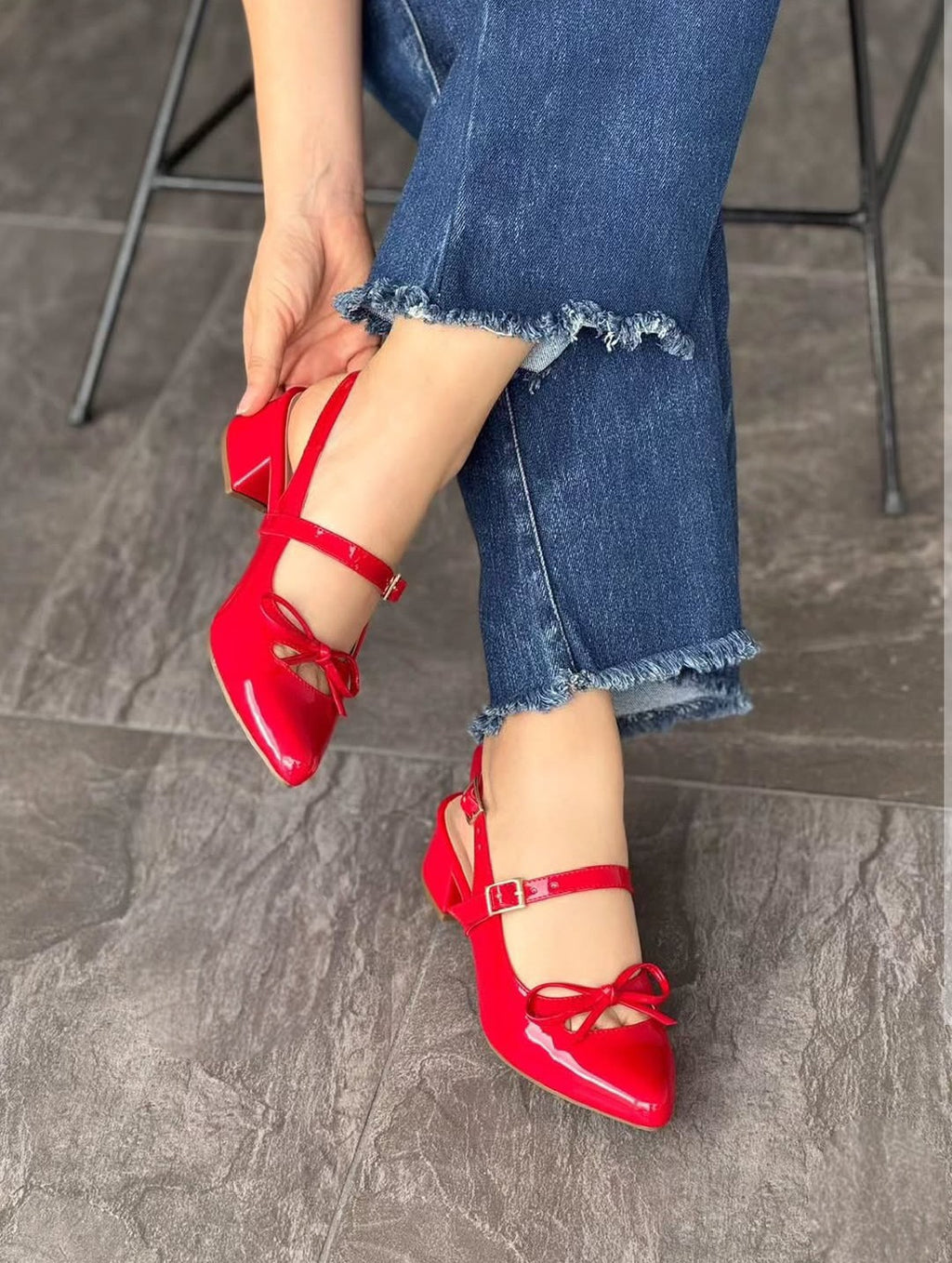 Stiletto juliett de lazo