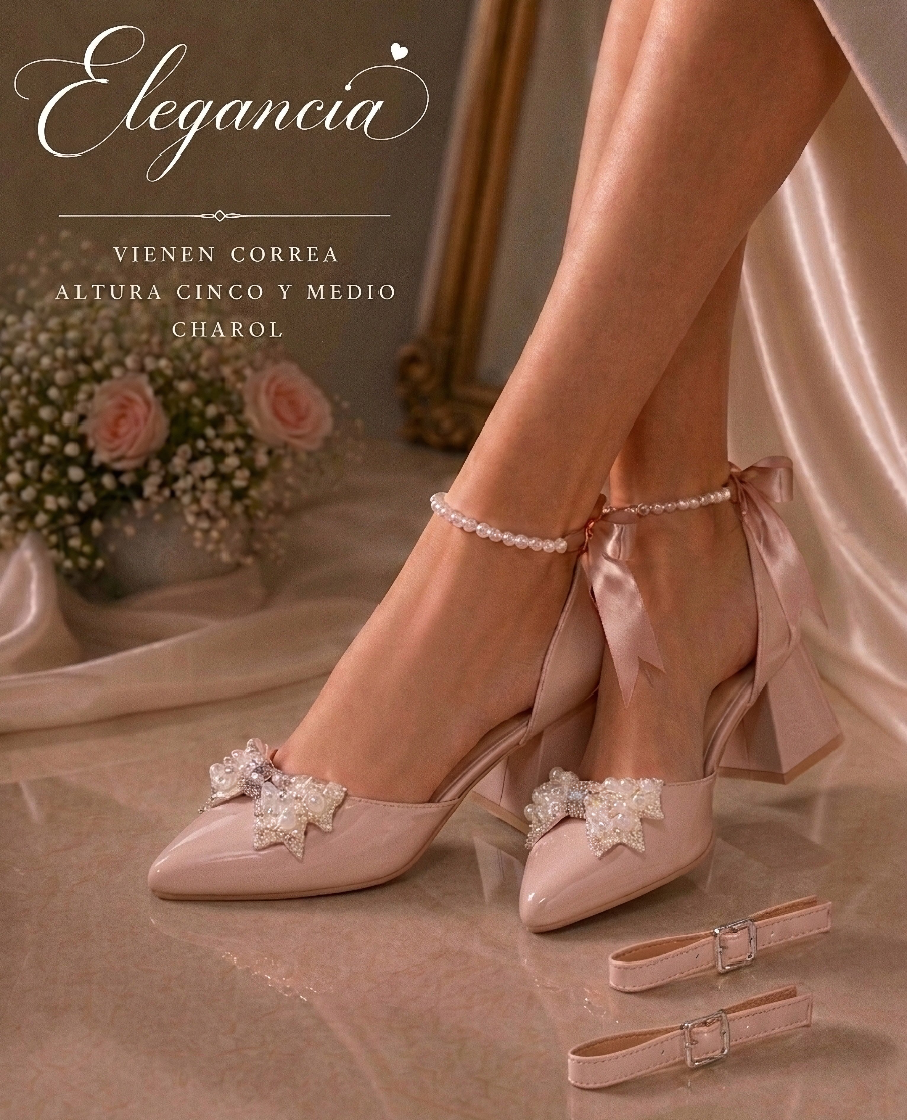 Stiletto Luxury de perlas