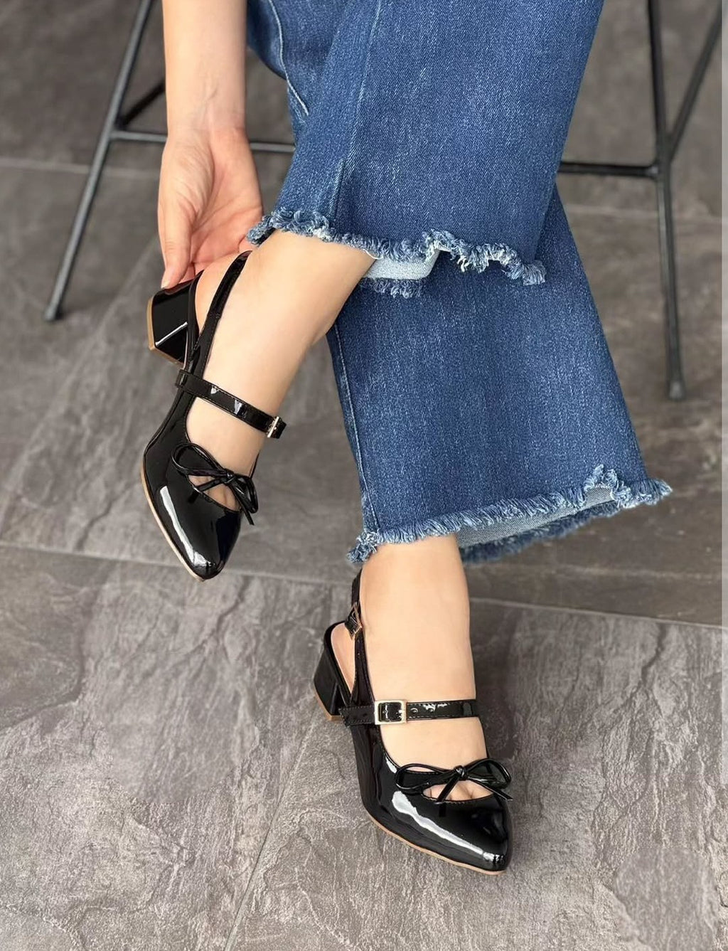 Stiletto juliett de lazo