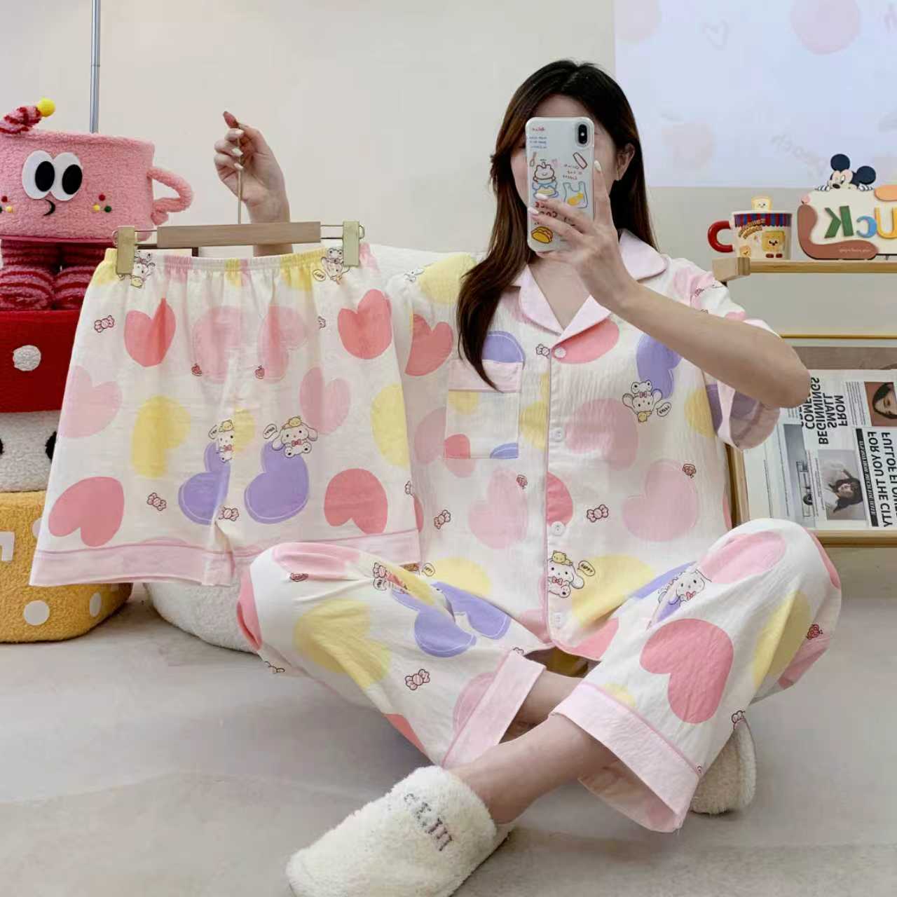 Pijamas set de 3 piezas