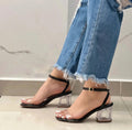Tacón Luxury transparente sofia