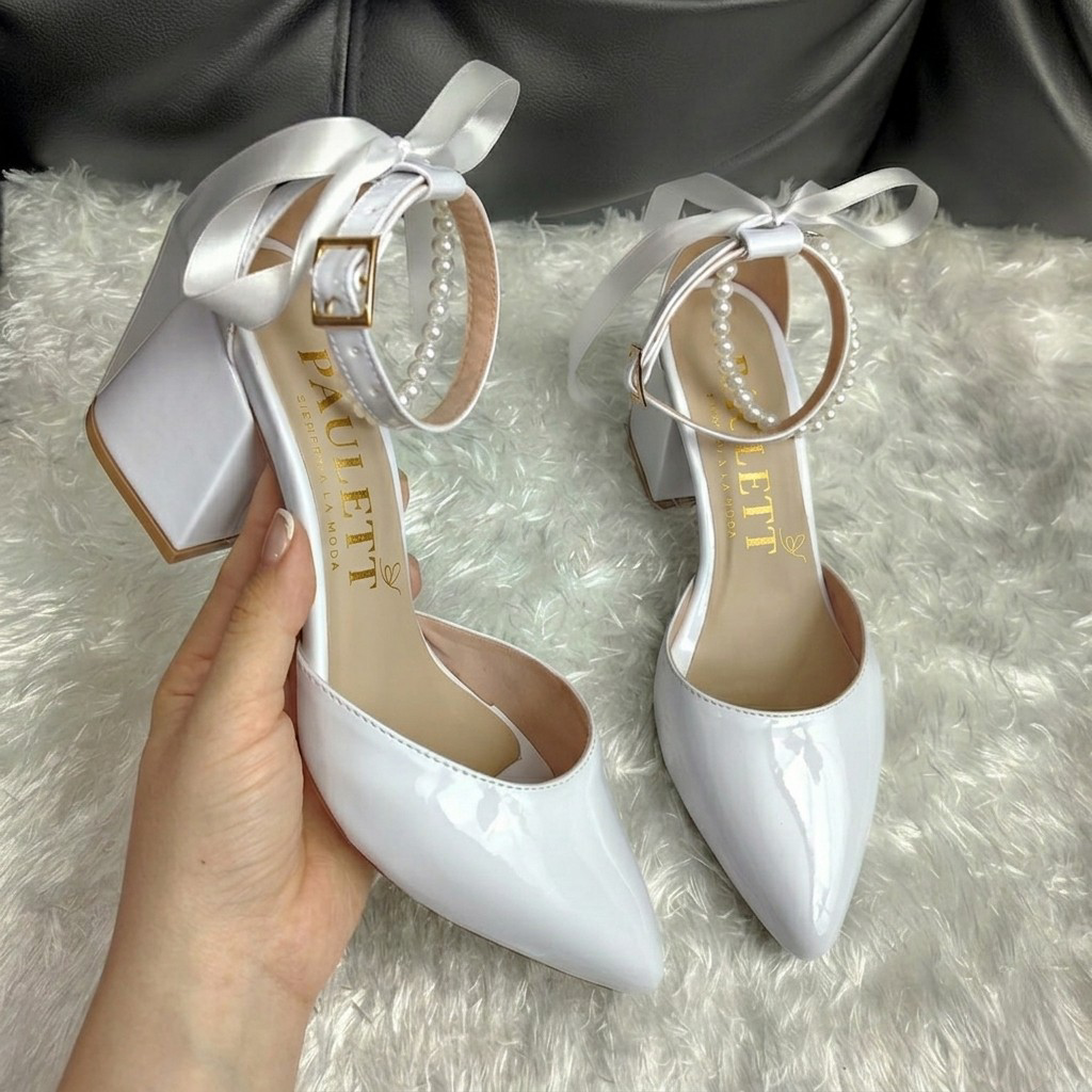 Stiletto de perlas luxury