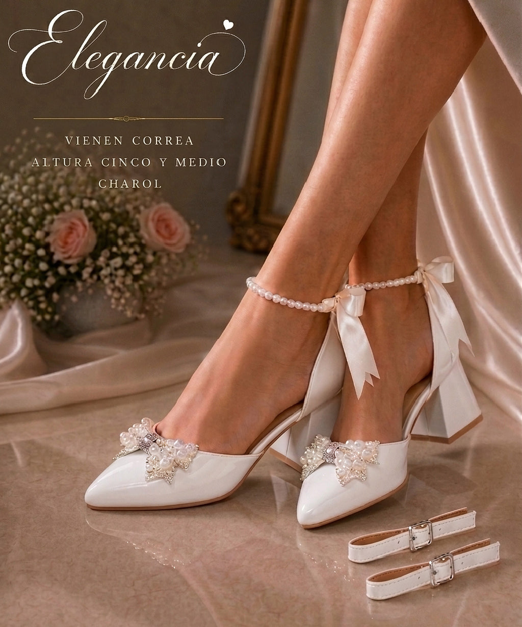 Stiletto Luxury de perlas