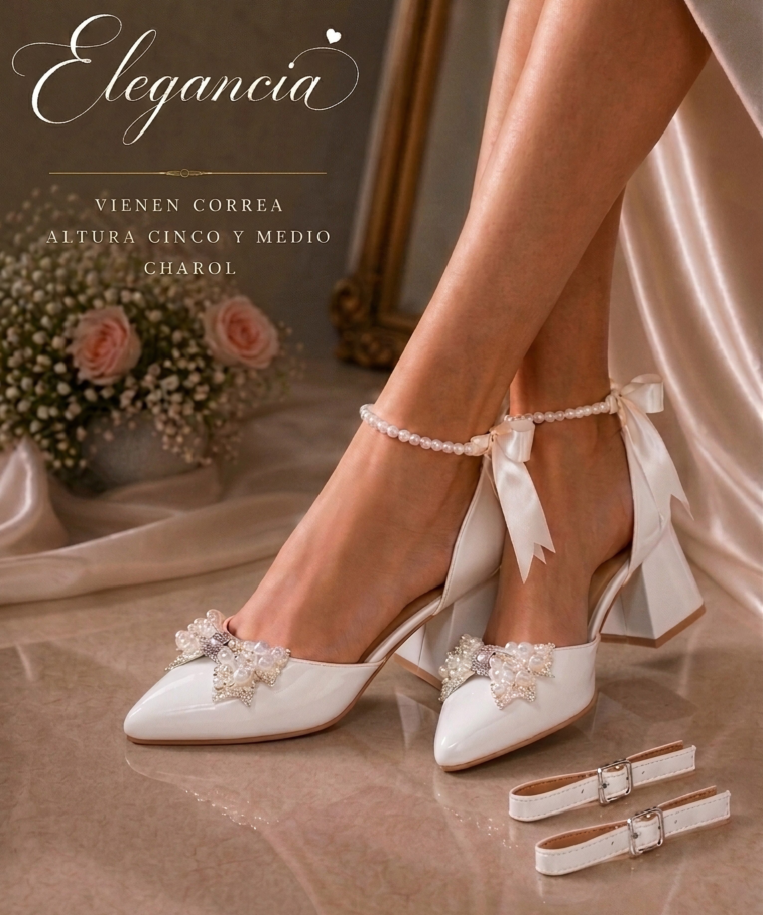 Stiletto Luxury de perlas