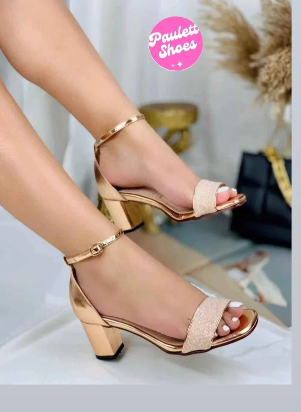Tacón escarchado semi bajito💖 - PAULETT SHOES